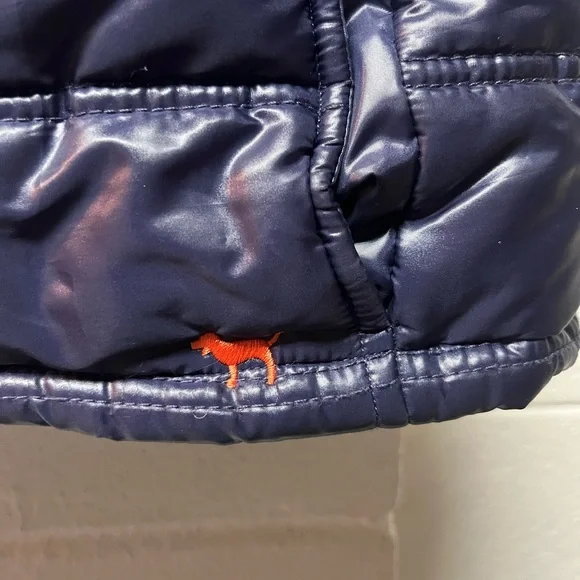 PINK Victoria's Secret Navy Plaid Lined Jacket - Picture 4 of 6